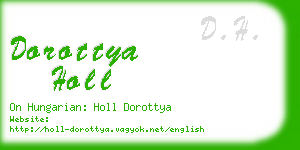 dorottya holl business card